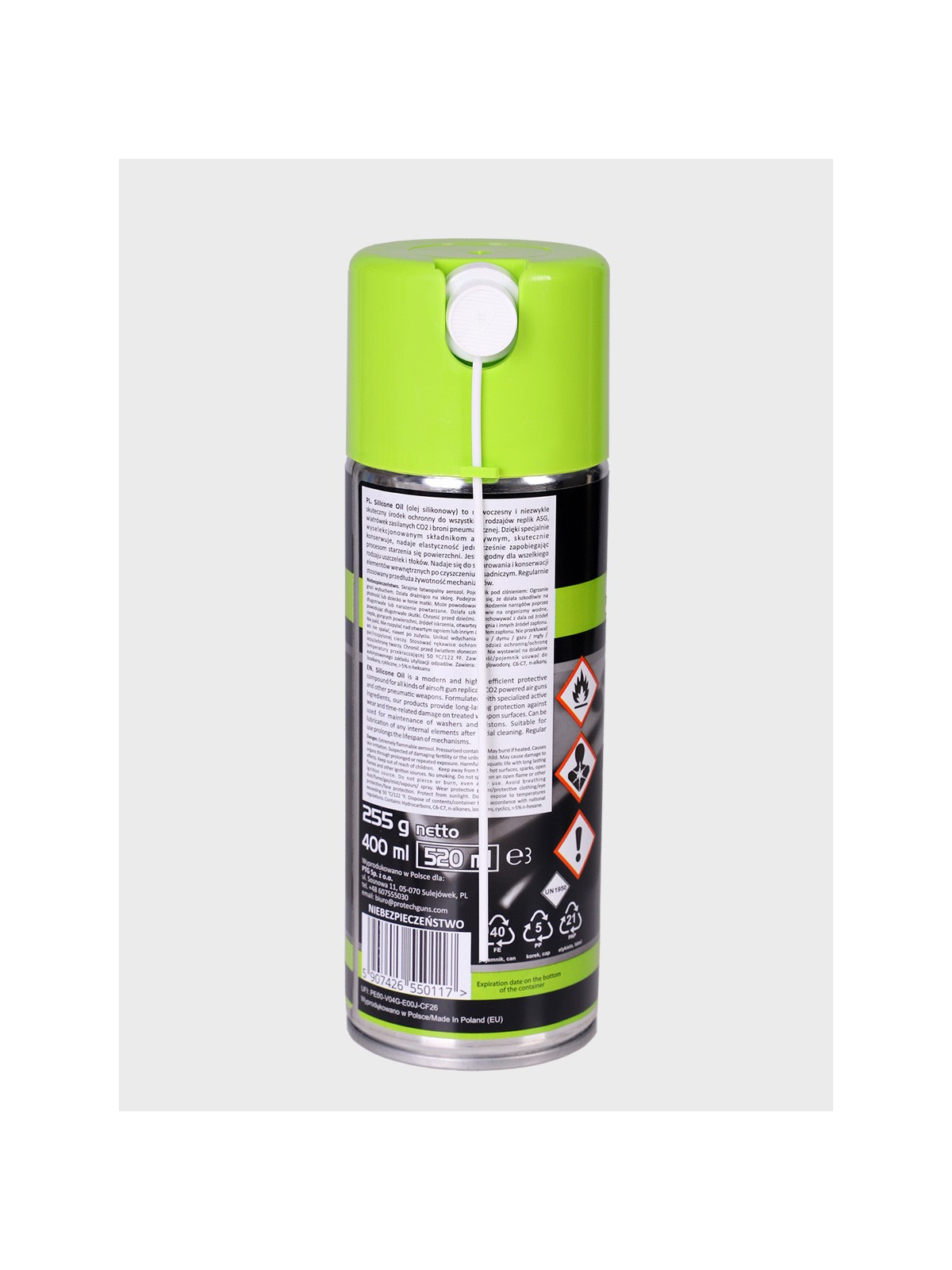 ProTechGuns Olej silikonowy do konserwacji broni SILICONE OIL 400 ml