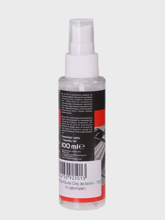 ProTechGuns OLEJ SMAR DO BRONI 100 ml SPRAY KONSERWACJA BRONI ANTYKOROZYJNY