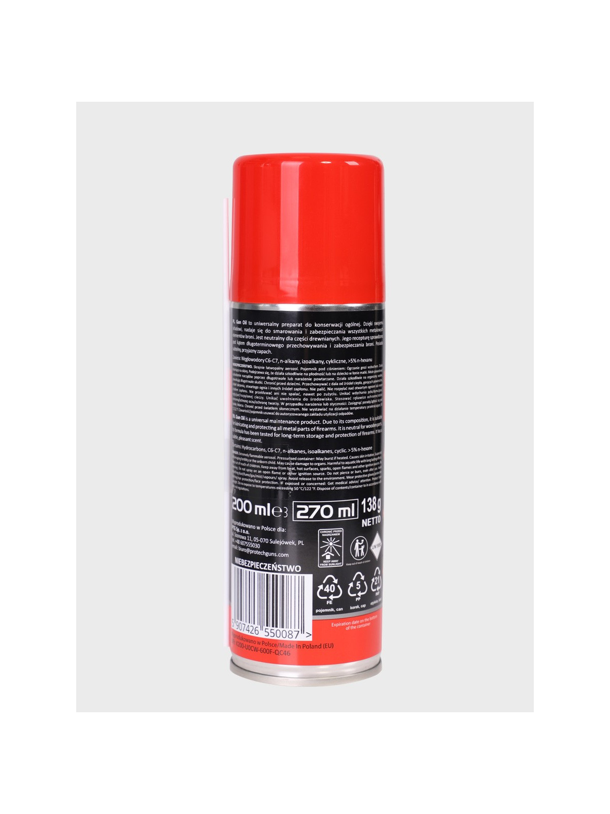 ProTechGuns Olej do broni 200 ml Spray