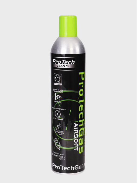 ProTechGuns GAZ DO ZASILANIA REPLIK ASG AIRSOFT GREEN GAS Z SILIKONEM 600/800ml