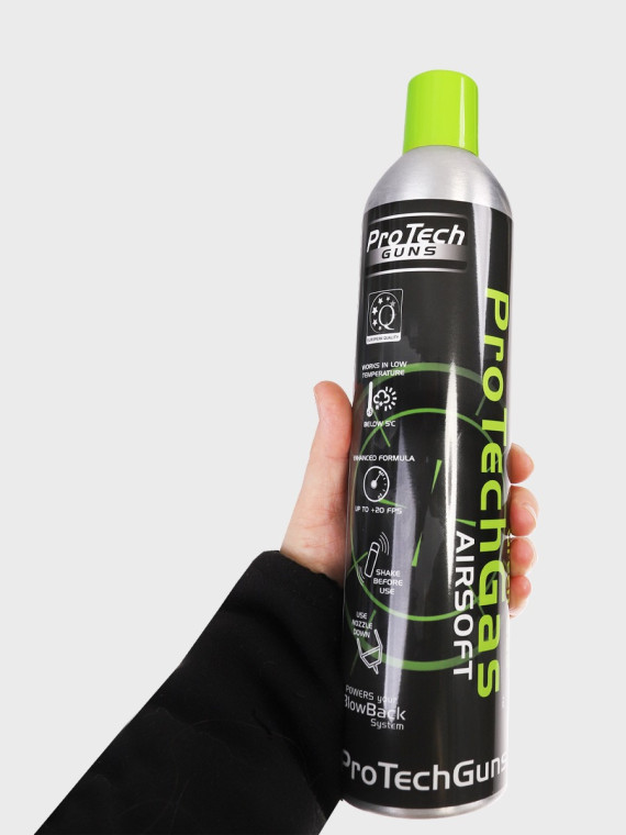 ProTechGuns GAZ DO ZASILANIA REPLIK ASG AIRSOFT GREEN GAS Z SILIKONEM 600/800ml