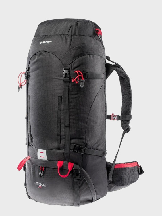 HI-TEC Plecak trekkingowy turystyczny STONE 75L z pokrowcem czarny