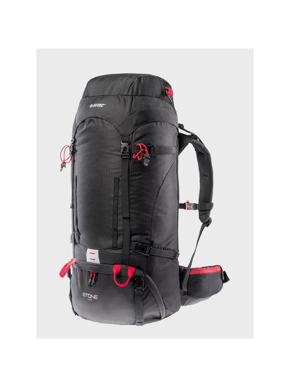 HI-TEC Plecak trekkingowy turystyczny STONE 75L z pokrowcem czarny