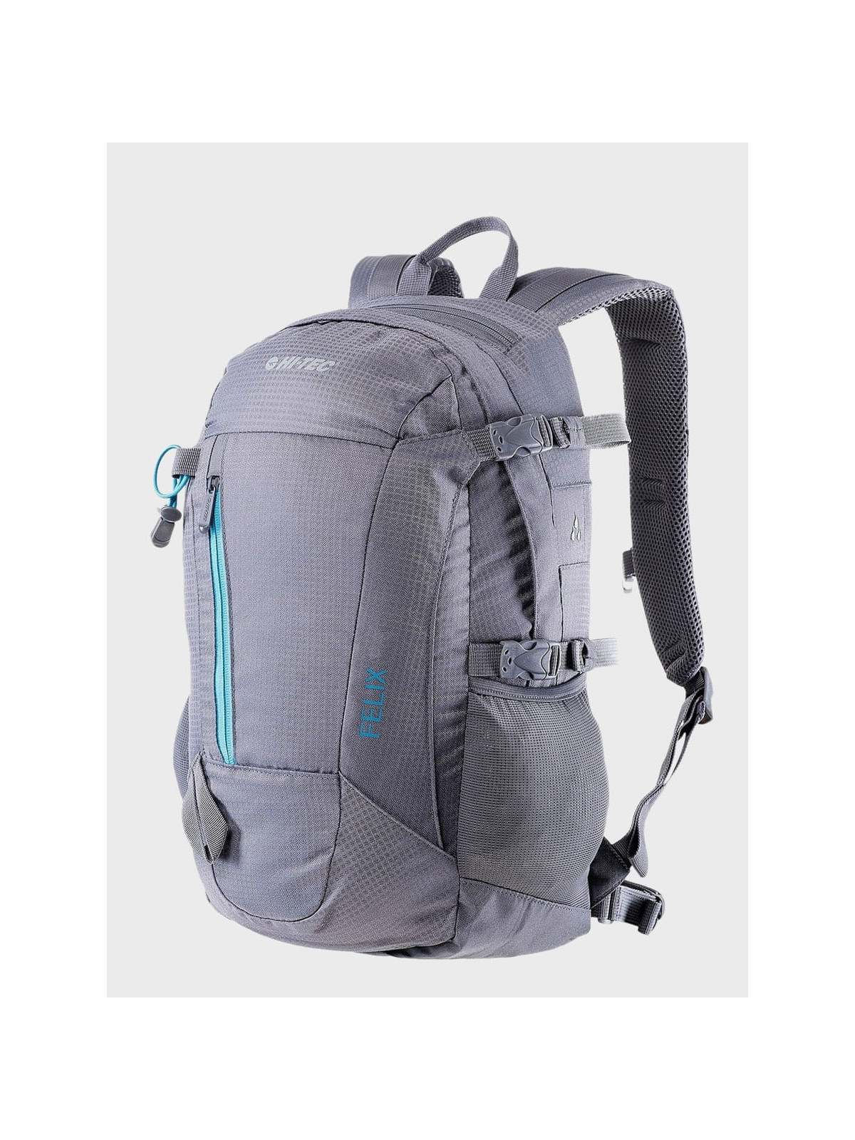 HI-TEC Plecak turystyczny trekkingowy FELIX 20l z pokrowcem wodoodporny szary