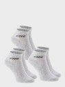 HI-TEC Skarpety krótkie Quarro Pack II 3 pary szary melanż 36-39