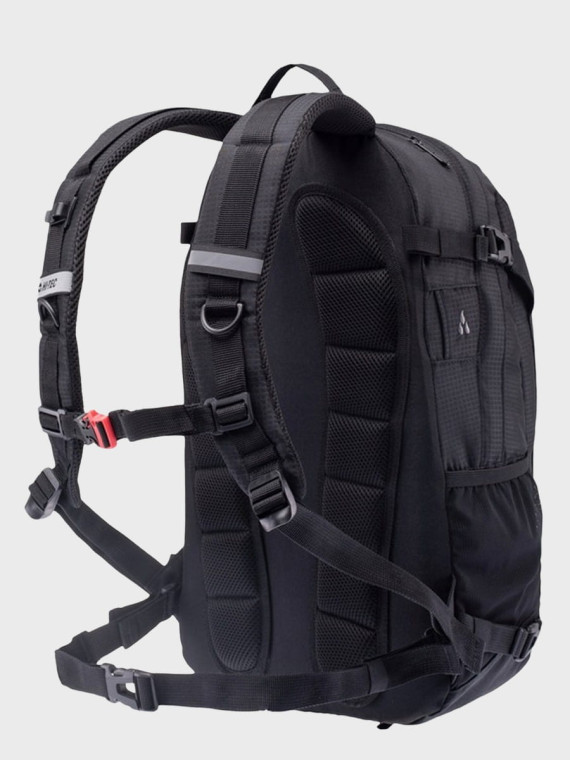 HI-TEC PLECAK TURYSTYCZNY TREKKINGOWY TREK 25L + POKROWIEC CZARNO-CZERWONY