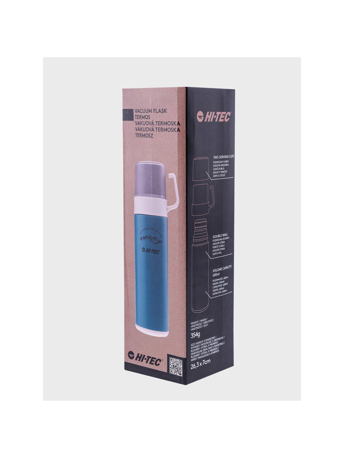 HI-TEC TERMOS nesan PRÓŻNIOWY TURYSTYCZNY 600ml niebieski