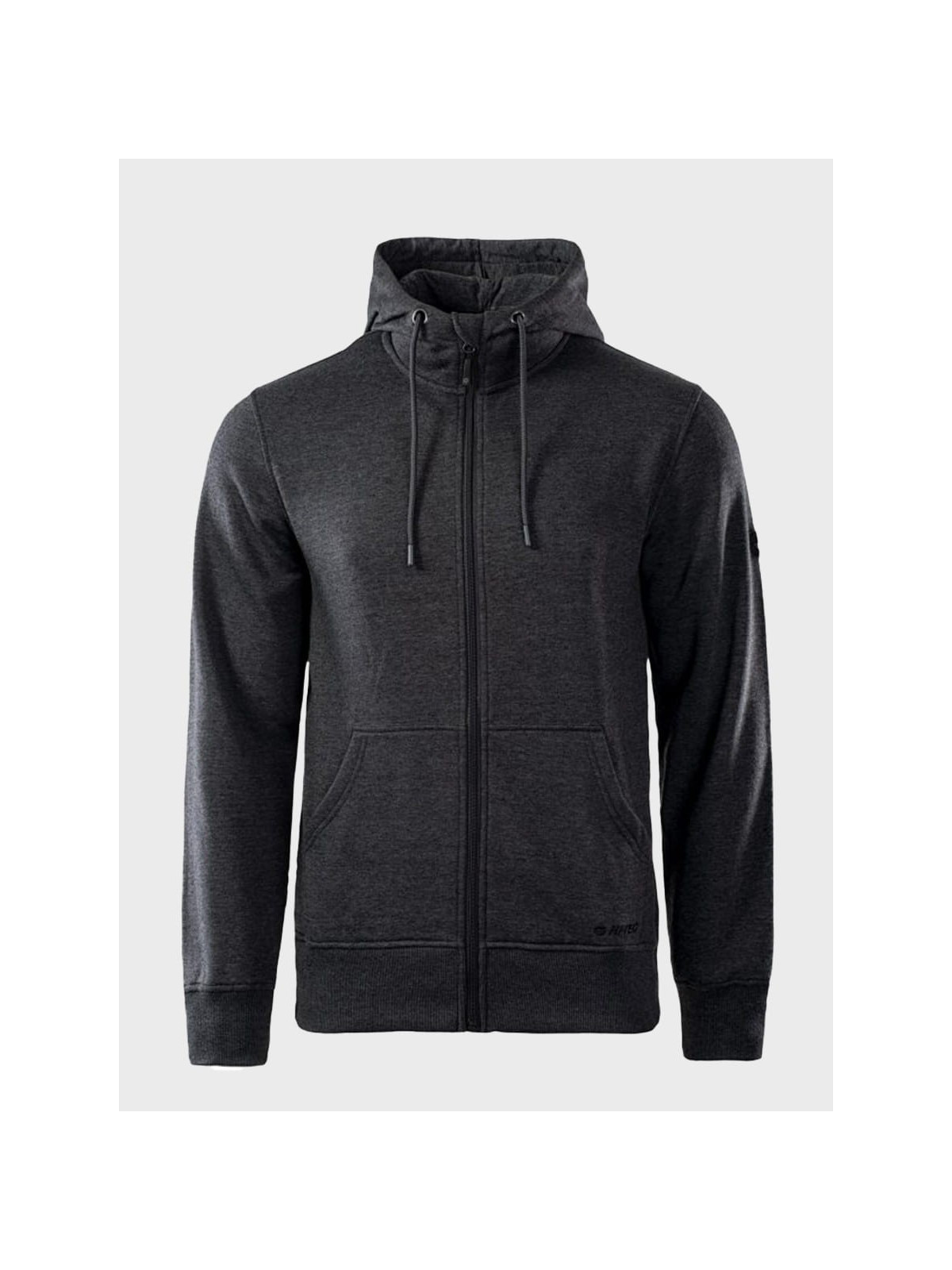 HI-TEC BLUZA MĘSKA DRESOWA SPORTOWA SILIAN II CIEMNY SZARY MELANŻ XXL