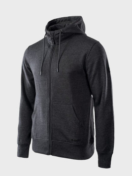 HI-TEC BLUZA MĘSKA DRESOWA SPORTOWA SILIAN II CIEMNY SZARY MELANŻ XXL