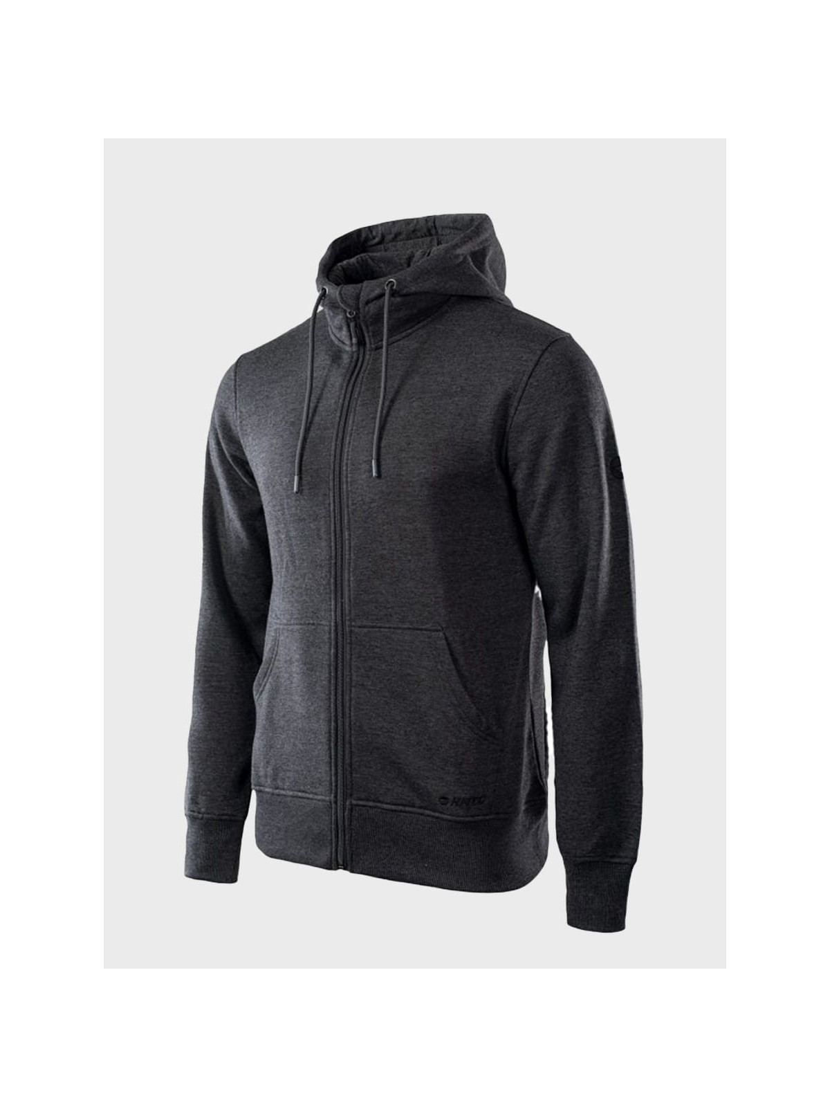 HI-TEC BLUZA MĘSKA DRESOWA SPORTOWA SILIAN II CIEMNY SZARY MELANŻ XXL