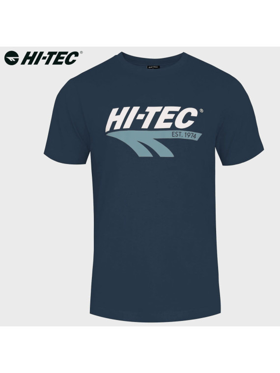 HI-TEC KOSZULKA T-SHIRT RETRO NIEBIESKA L