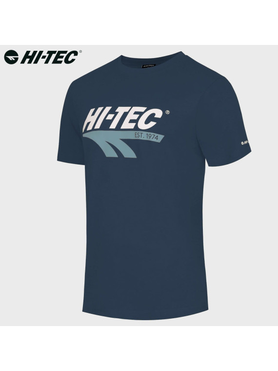 HI-TEC KOSZULKA T-SHIRT RETRO NIEBIESKA L