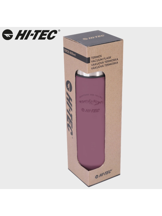 HI-TEC TERMOS TEROS PRÓŻNIOWY TURYSTYCZNY 0,8L 800ML RÓŻOWY