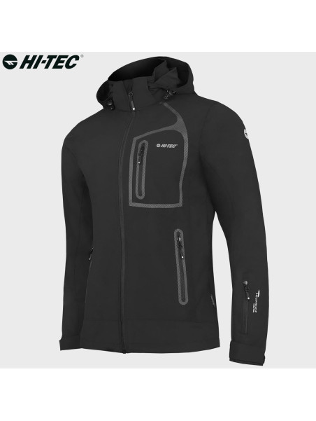 HI-TEC KURTKA SOFTSHELL NILS CZARNA XXL