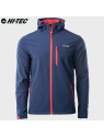 HI-TEC KURTKA MĘSKA SOFTSHELL CAEN NIEBIESKA Z POMARAŃCZOWYMI ELEMENTAMI XXL