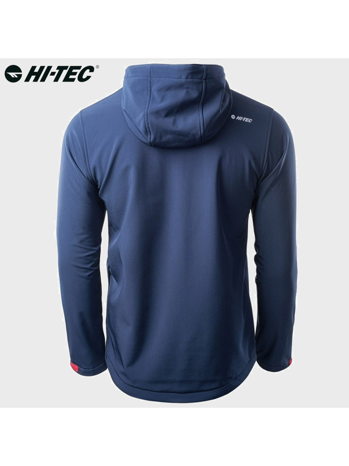 HI-TEC KURTKA MĘSKA SOFTSHELL CAEN NIEBIESKA Z POMARAŃCZOWYMI ELEMENTAMI XXL