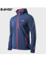 HI-TEC KURTKA MĘSKA SOFTSHELL CAEN NIEBIESKA Z POMARAŃCZOWYMI ELEMENTAMI XXL