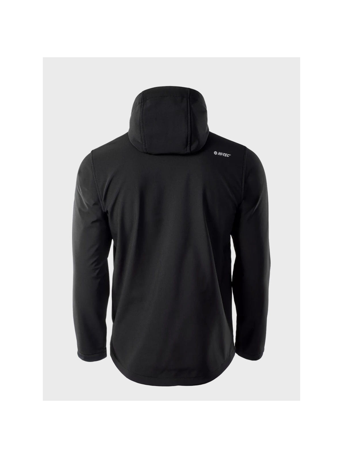 HI-TEC KURTKA MĘSKA SOFTSHELL CAEN CZARNA Z ELEMENTAMI POMARAŃCZOWYMI XXL