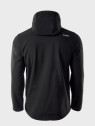 HI-TEC KURTKA MĘSKA SOFTSHELL CAEN CZARNA Z ELEMENTAMI POMARAŃCZOWYMI XXL