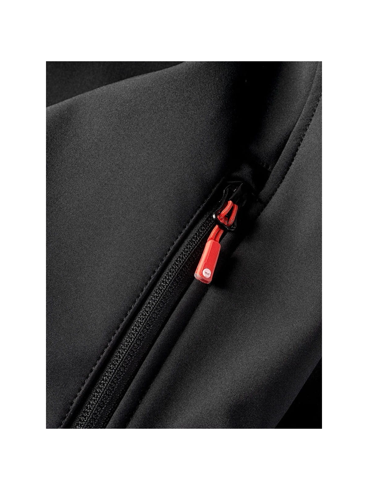 HI-TEC KURTKA MĘSKA SOFTSHELL CAEN CZARNA Z ELEMENTAMI POMARAŃCZOWYMI XXL
