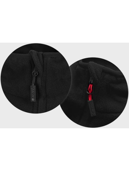 HI-TEC BLUZA POLAROWA ROZPINANA ZOE II CZARNA XXL