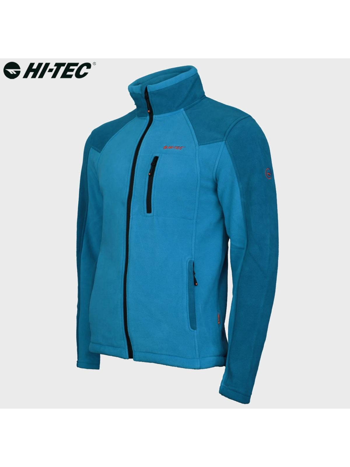 HI-TEC Bluza męska polarowa rozpinana Monar niebieska 3XL