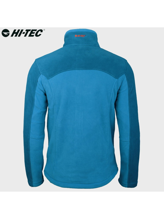 HI-TEC Bluza męska polarowa rozpinana Monar niebieska 3XL