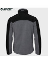 HI-TEC Bluza męska polarowa rozpinana Monar szaro-czarna 3XL