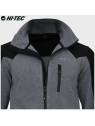 HI-TEC Bluza męska polarowa rozpinana Monar szaro-czarna 3XL