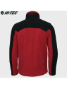 HI-TEC Bluza męska polarowa rozpinana Monar czerwono-czarna 3XL