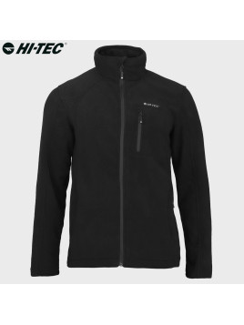 HI-TEC Bluza męska polarowa rozpinana Monar czarna L