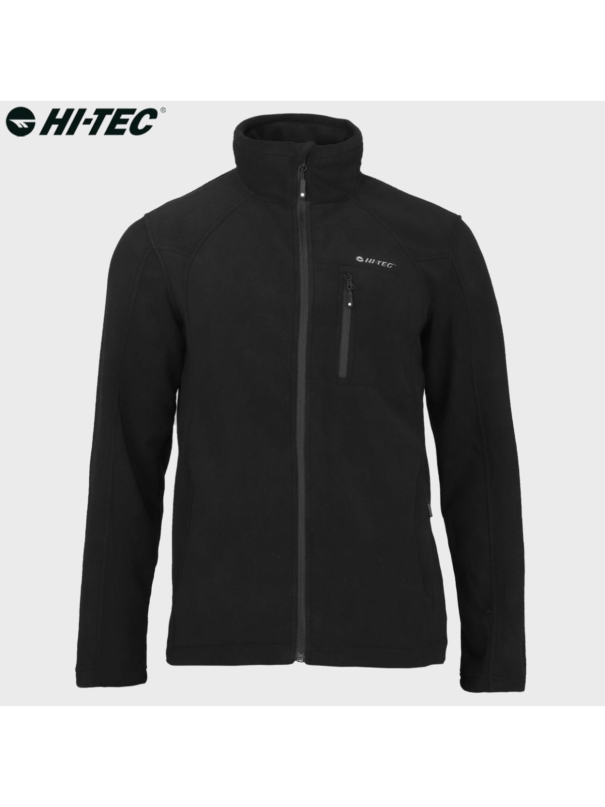 HI-TEC Bluza męska polarowa rozpinana Monar czarna L