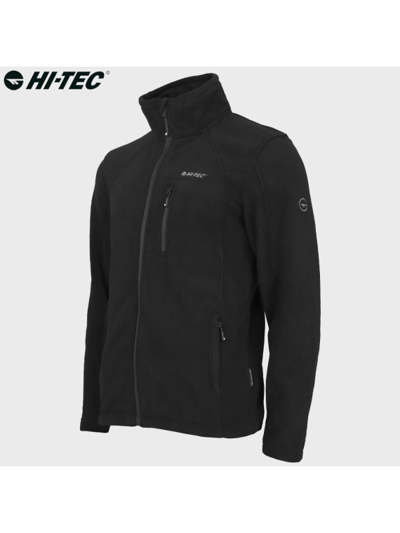 HI-TEC Bluza męska polarowa rozpinana Monar czarna L
