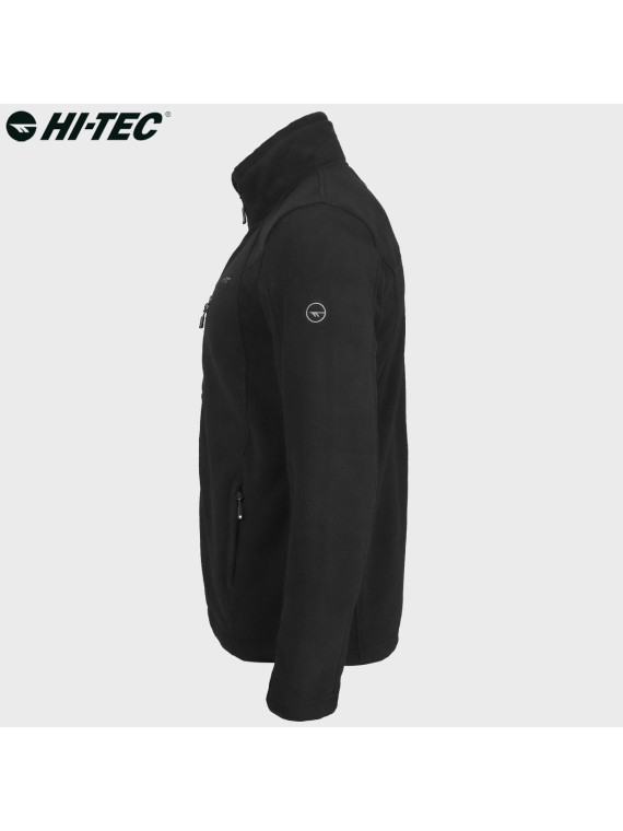 HI-TEC Bluza męska polarowa rozpinana Monar czarna L