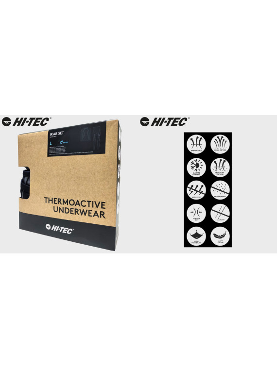 HI-TEC BIELIZNA TERMOAKTYWNA IKAR CZARNO-SZARA XXL