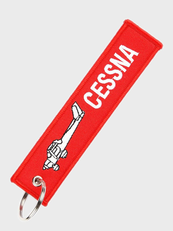 FOSTEX GARMENTS Brelok Lotniczy REMOVE BEFORE FLIGHT Cesna Czerwony