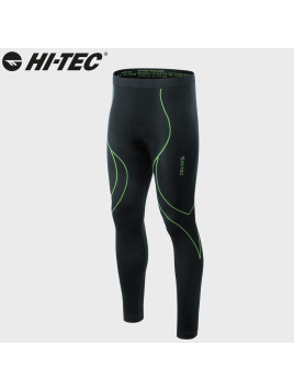 HI-TEC BIELIZNA MĘSKA SPODNIE TERMOAKTYWNE IKAR CZARNO-LIMONKOWE XL