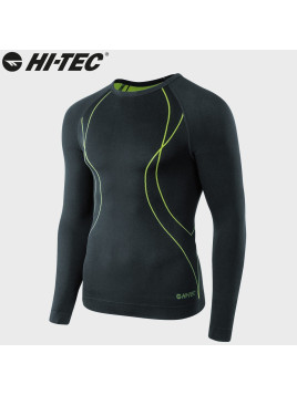 HI-TEC BLUZA TERMOAKTYWNA IKAR CZARNO-LIMONKOWA XXL