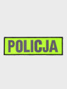 SPIN Naszywka emblemat POLICJA 50x165mm odblaskowa rzep żółta