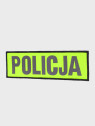 SPIN Naszywka emblemat POLICJA 50x165mm odblaskowa rzep żółta