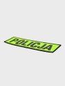 SPIN Naszywka emblemat POLICJA 50x165mm odblaskowa rzep żółta