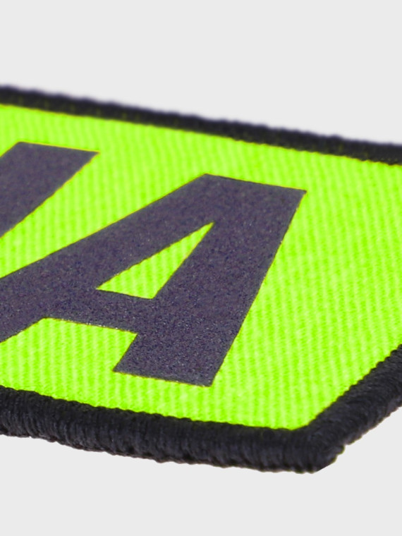 SPIN Naszywka emblemat POLICJA 50x165mm odblaskowa rzep żółta