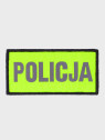 SPIN Naszywka emblemat POLICJA 50x100mm odblaskowa rzep żółta