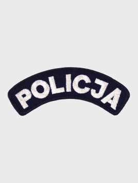 SPIN Emblemat POLICJA ŁUCZEK Mundur Wyjściowy Galowy Naszywka Granatowy