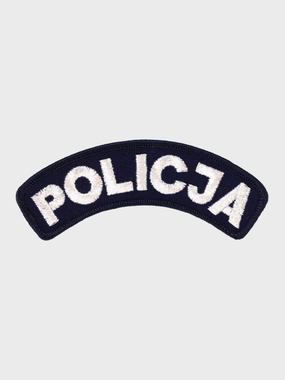 SPIN Emblemat POLICJA ŁUCZEK Mundur Wyjściowy Galowy Naszywka Granatowy