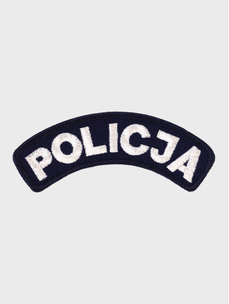 SPIN Emblemat POLICJA ŁUCZEK Mundur Wyjściowy Galowy Naszywka Granatowy