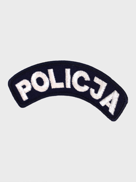 SPIN Emblemat POLICJA ŁUCZEK Mundur Wyjściowy Galowy Naszywka Granatowy