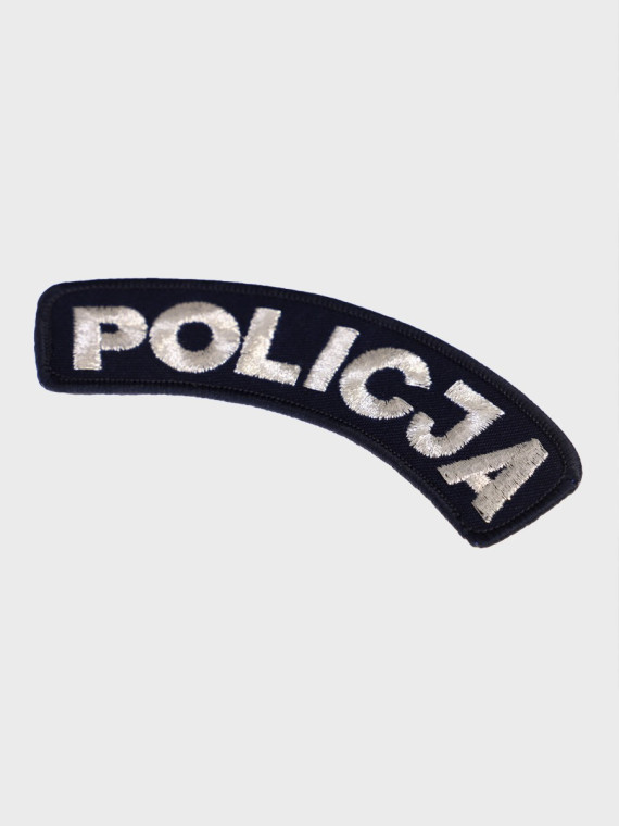 SPIN Emblemat POLICJA ŁUCZEK Mundur Wyjściowy Galowy Naszywka Granatowy