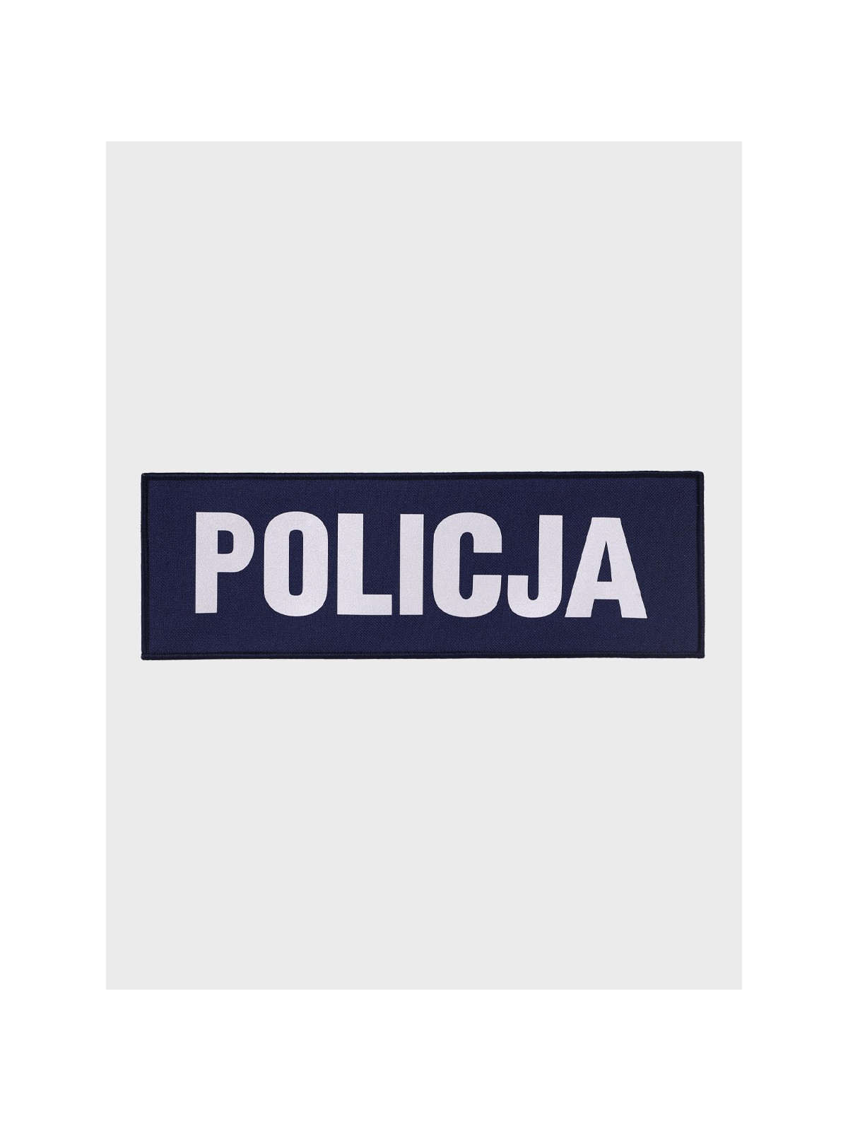 SPIN Naszywka Emblemat POLICJA 100x300mm ODBLASKOWA Rzep Granatowa