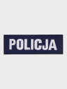 SPIN Naszywka Emblemat POLICJA 100x300mm ODBLASKOWA Rzep Granatowa